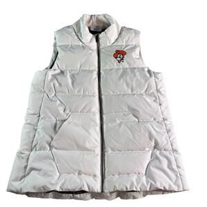 Champion Puffer Vest Women’s XL White OSU Cowboys Pistol Pete Jacket